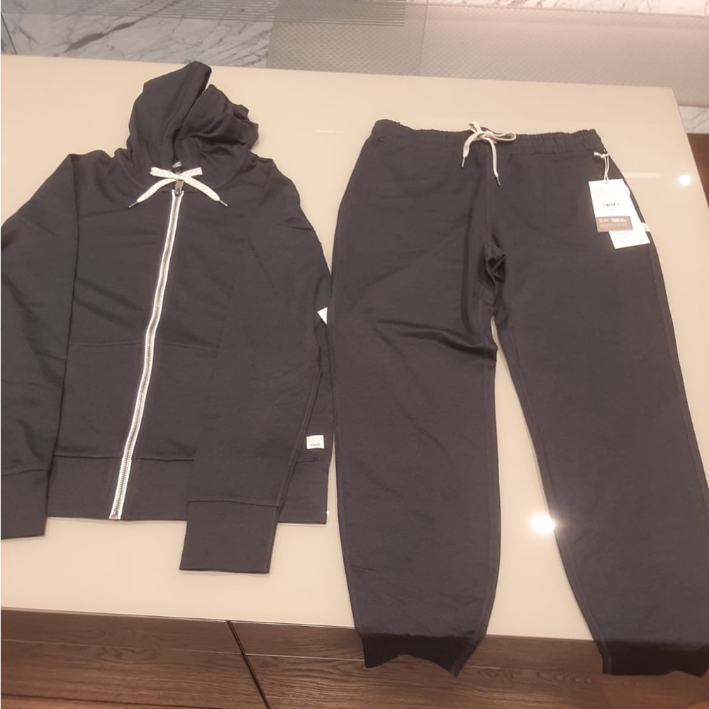 Vuori Charcoal Gray Hoodie and Joggers Set
